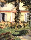 Eduard Manet The house at Rueil painting